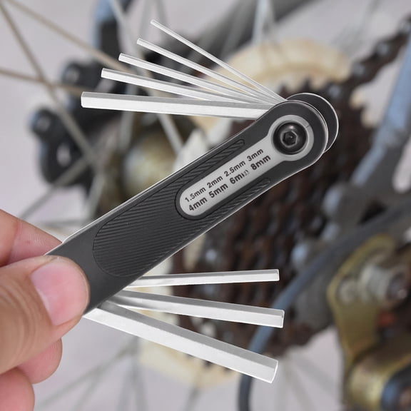 LEORX Leorx Comfortable Handle Folding Wrench Set for Bicycles and General Use