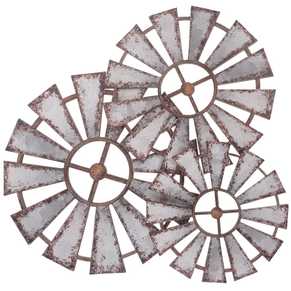 LEORX 1 Set Small Windmill Wall Crafts Rustic Touch 20x20in