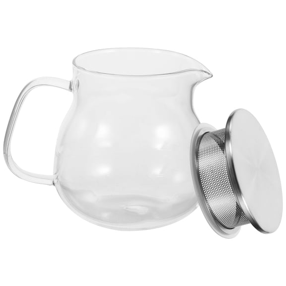 LEORX Glass Tea Kettles Stovetop Shatterproof Dishwasher Set 13.4*8.3*7.9in