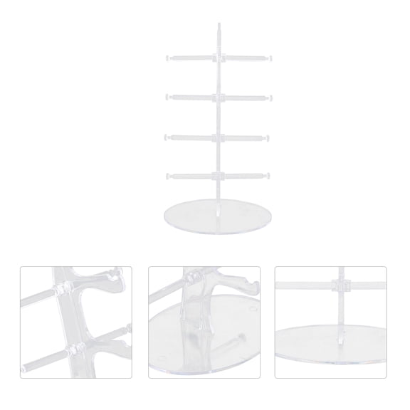 LEORX 1 Set Transparent PP Sunglass Stand Display for Sunglasses and Eyeglasses 11.2x6.3x6.3in