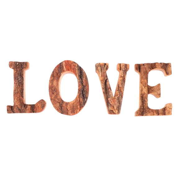 LEORX 1 Set Photography Prop Wooden E Letter Wall Decor Assorted Color Decoration for Gift Givers