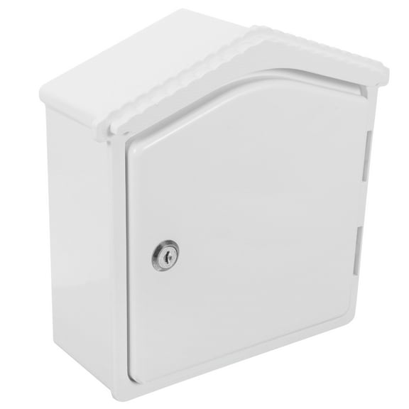 LEORX 1 Set White Milk Box Wall Mounted Lockable for General Users