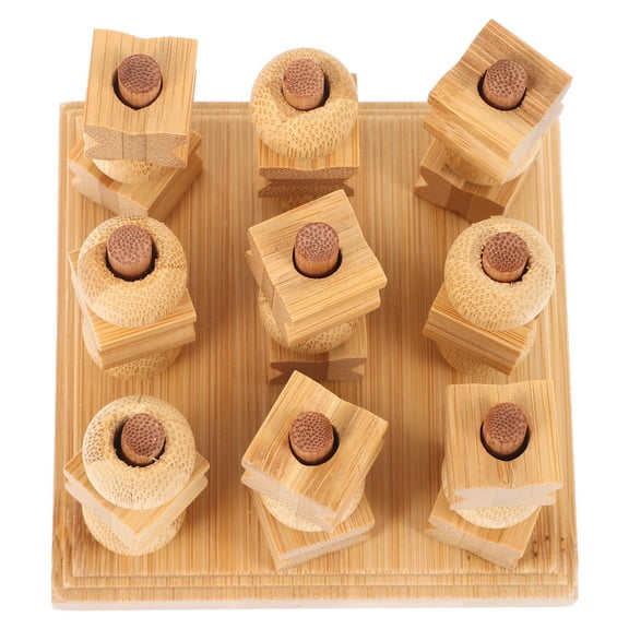 LEORX 1set Wooden Toe Game Toe Board Game For Family Fun Premium Indoor Activity For Adults Elegant Table Decor