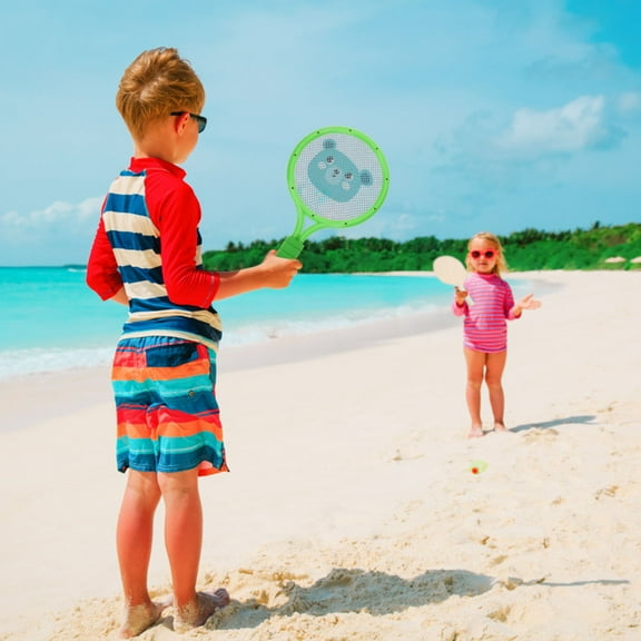 LEORX 1 Set of Badminton Rackets Set for Children Sports Equipment in Green Lightweight Design