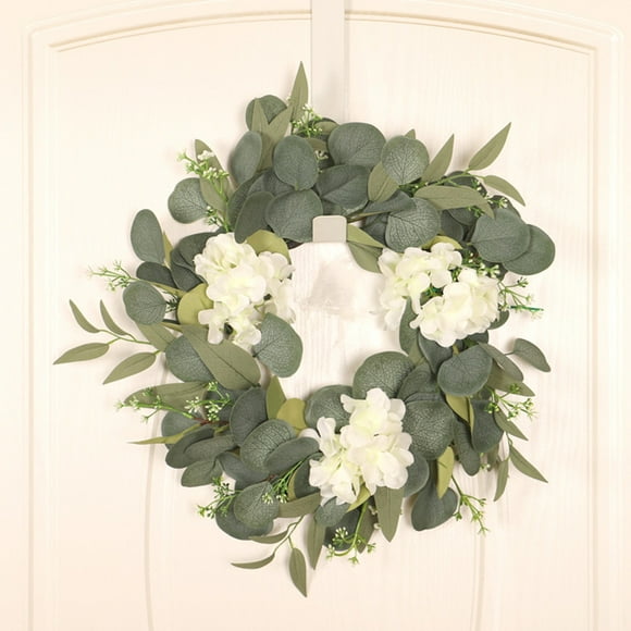LEORX 1 Set of Blooming Floral Wreath for Home Assorted Color Silk Flower Decoration