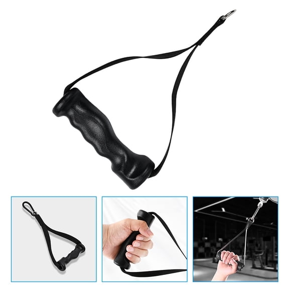 LEORX 1 Set of Fitness Handles for Resistance Exercise Ergonomic Design Black ABS