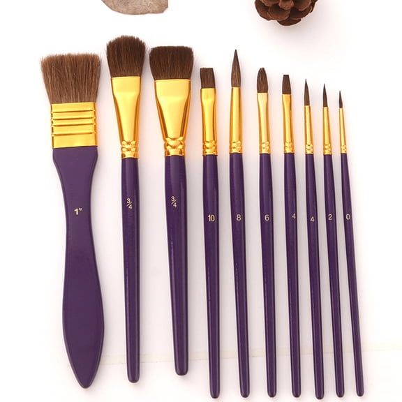 LEORX 1 Set of Paint Brush Set Assorted Color Aluminium Tube for Paint Lovers Painting Activities