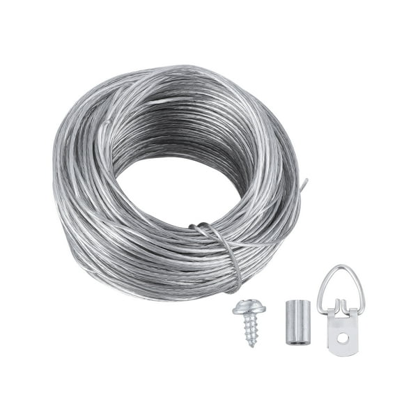 LEORX 1 Set of Picture Hanging Supplies with Picture Hanger and Steel Cable for Office Setup
