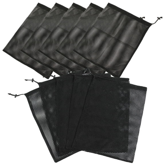 LEORX Net Bag Drawstring for Camping 10Pcs 12x10in