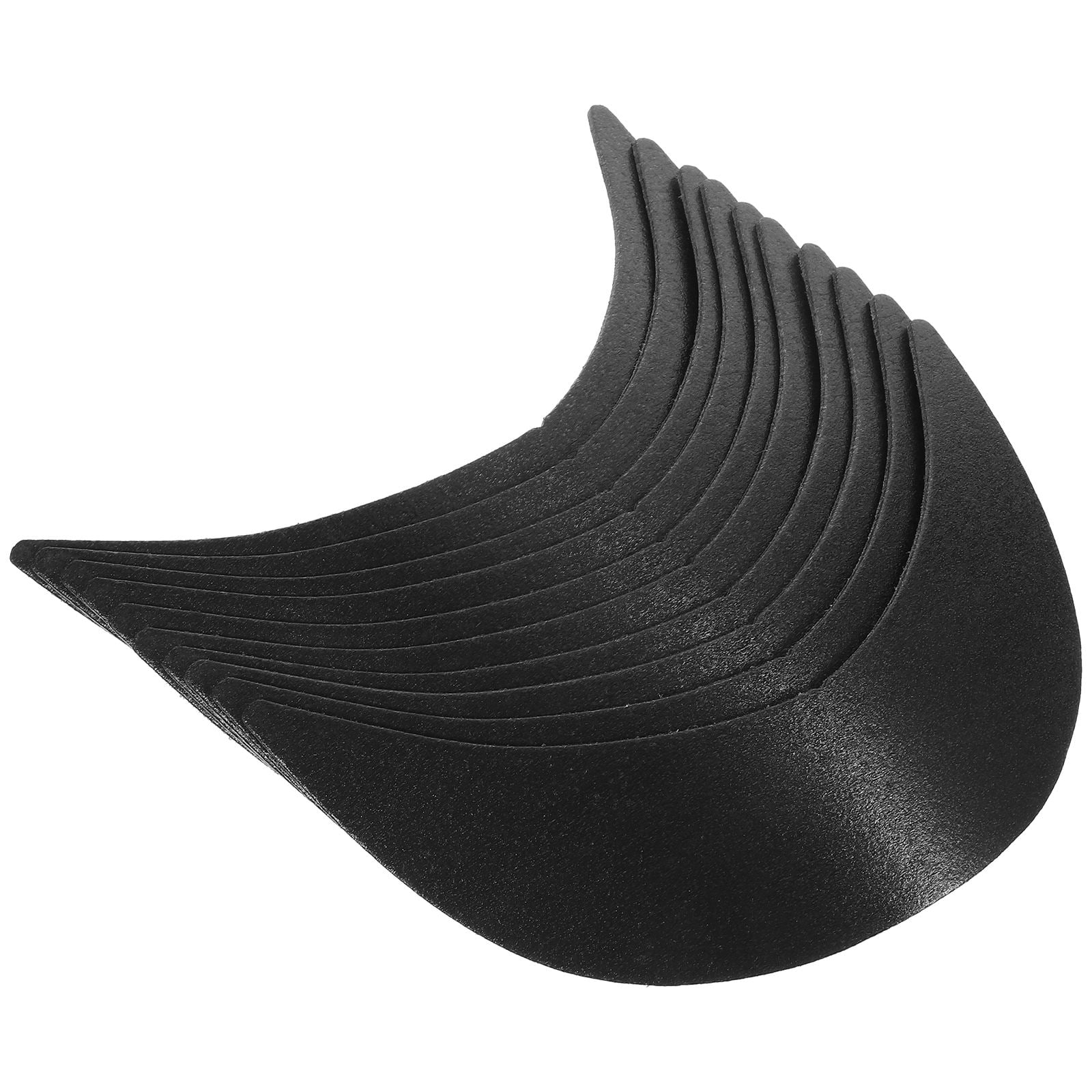 LEORX 10 Pcs Hat Accessories Men Baseball Caps Inserts Baseball Cap Brims Crafting Supplies Black 18.00X12.00X1.00CM