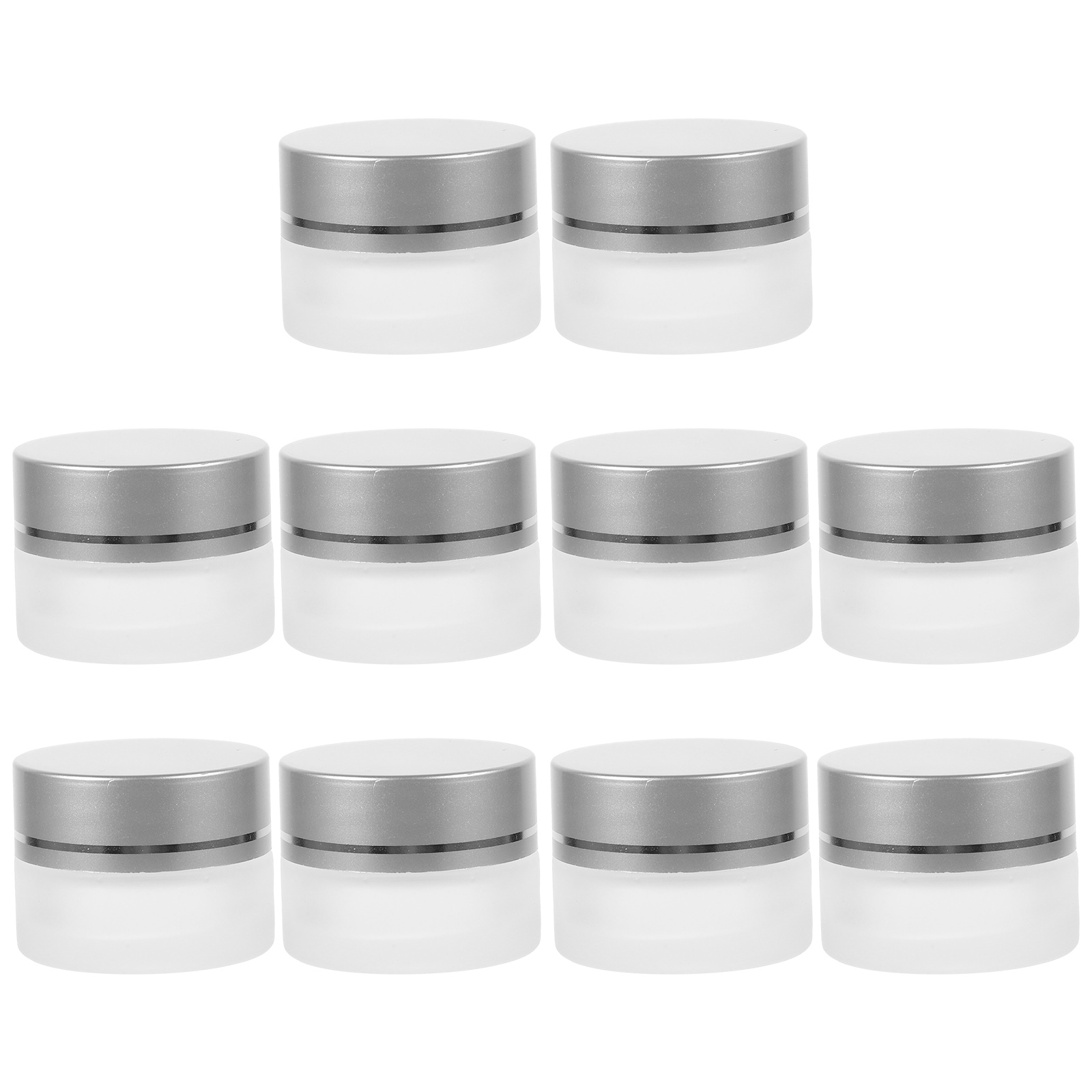 LEORX  10 Pcs Small Travel Containers Bottles Cream Jars with Lids Portable