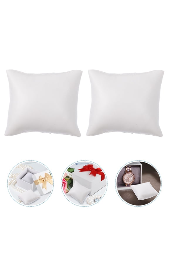10 Pcs Storage Watch Box Small Pillow Bracelet Display Pillow 9X8CM White