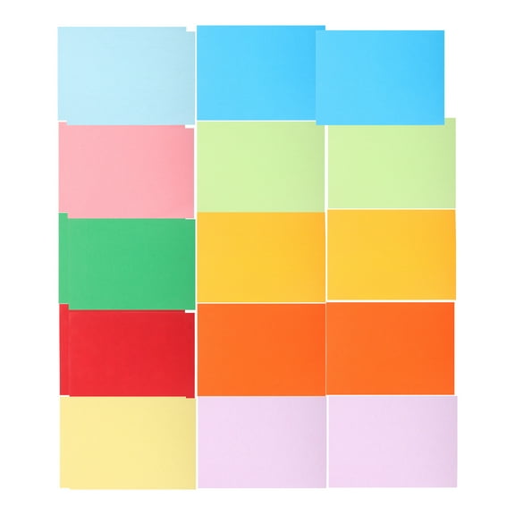 LEORX 100 Sheets Colored Card Stock for Kids Projects Smooth Finish Crafting Office Use