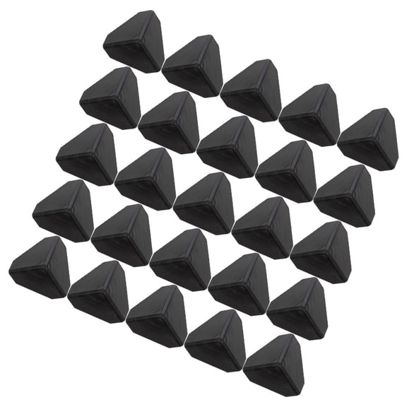 LEORX 100Pcs Small Plastic Corner Guards for Furniture Packing Easy Installation Durable Black