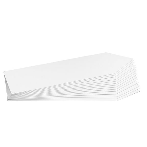 LEORX 100Pcs White Plastic Garden Labels Uv Resistant Reusable Plant Markers