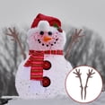 thumbnail image 1 of LEORX Diy Snowman Hand Branches 100Pcs Light Brown Plastic for Christmas Decor, 1 of 7