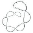 thumbnail image 1 of LEORX 100Pcs D Rings for Bag Making and Luggage Accessories Heavy Duty Metal Silver, 1 of 8