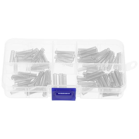 LEORX 100Pcs Small Compression Spring Mini Springs for DIY Projects Mechanical Support Stainless Steel