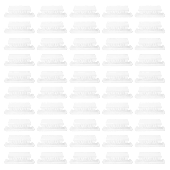 LEORX 100Set Removable File Folder Tabs Classification Index Tab Transparent PVC 3.11X1.26X0.04In
