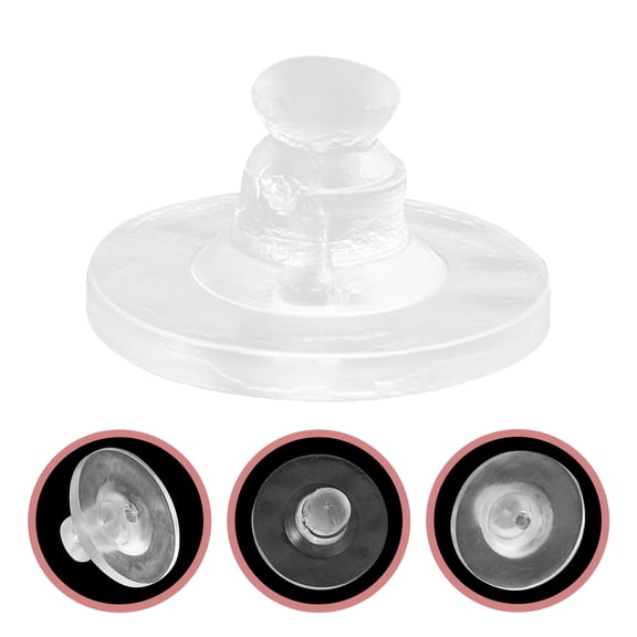 LEORX 100pcs DIY Earring Backs Silicone Earring Lifters for Jewelry Accessory Transparent