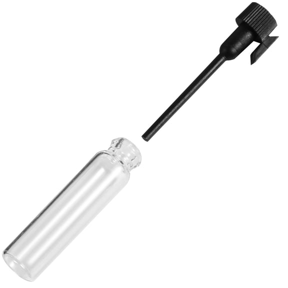LEORX 100pcs Dropper Bottles Perfume Bottles Refillable Empty Bottles Perfume Glass Containers (1ML Black Dropper)