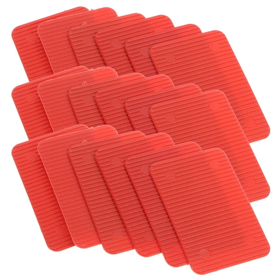 LEORX 100pcs Plastic Furniture Shims Flat Plastic for Support Contractors Homeowners