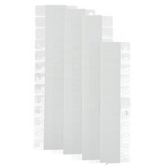 LEORX PVC Clear Round Hole Hooks Self-Adhesive for Retail Display Use