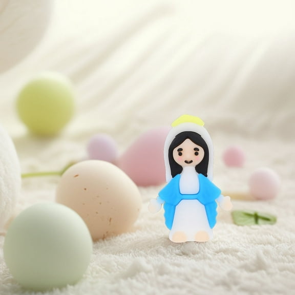 LEORX 10PCS Pocket Jesus Mini Figure PVC Cute Design for Friends Classmates and Colleagues