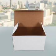 LEORX 10Pack Carton Box for Transportation and Storage 6.3X3.9X3.1in White Corrugated