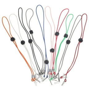 LEORX 10Pack Durable Hat Mask Strap Plastic Polyester Metal for Camping Hiking Fishing Golfing Outdoor Activities