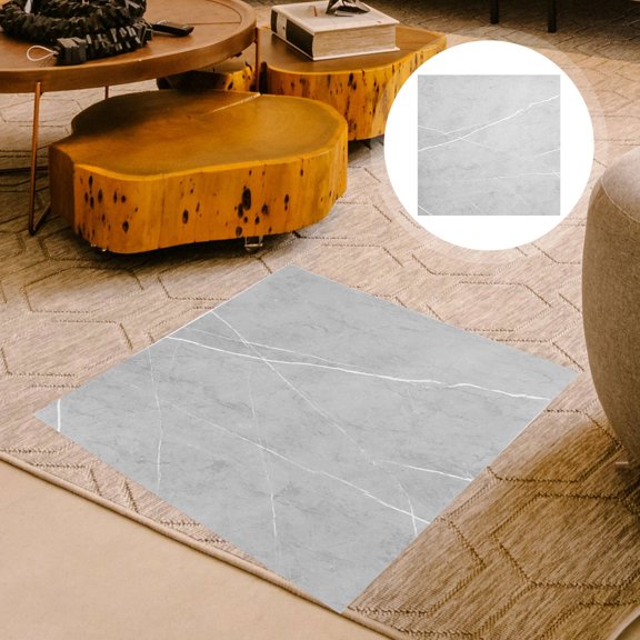 LEORX 10Pcs Bathroom Waterproof Floor Stickers PVC for Home Decor and Hotel Managers