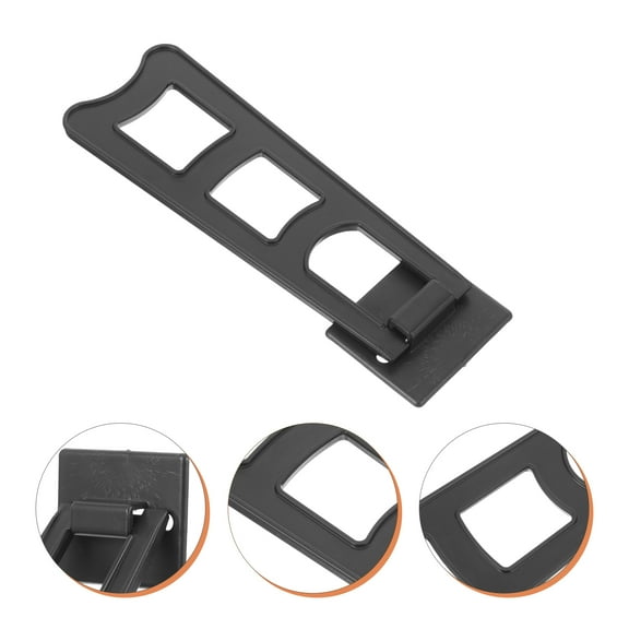 LEORX 10Pcs Black Plastic Photo Frame Back Brackets Durable Support for Home Office Desktop Display