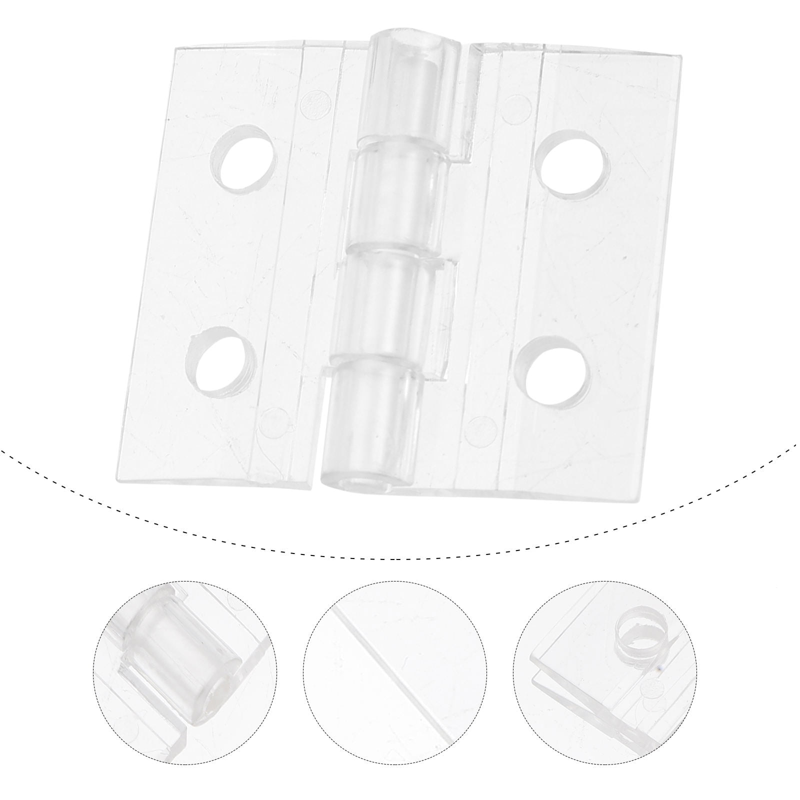 LEORX 10Pcs Clear Hinges for Small Jewelry Boxes and Display Cases ...