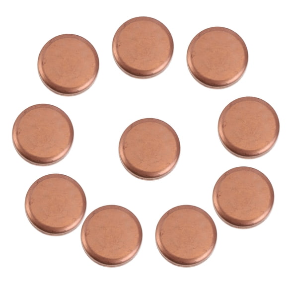 LEORX 10Pcs Copper Blocking Cap for Maintenance Work with Inner Diameter 19mm Wall Thickness 0.9mm