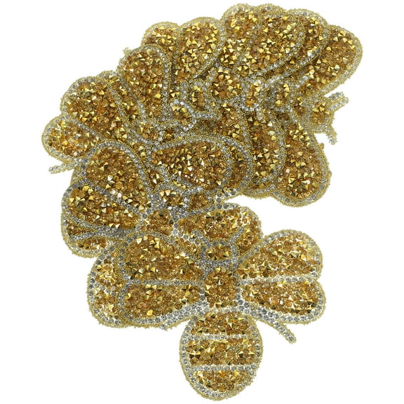 LEORX Ironing and Sewing Patches Golden Resin Reinforce Bags 10Pcs