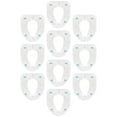 thumbnail image 1 of LEORX Hygienic Toilet Seat Covers Disposable Toilet Seat Cushion White PE 10Pcs, 1 of 6