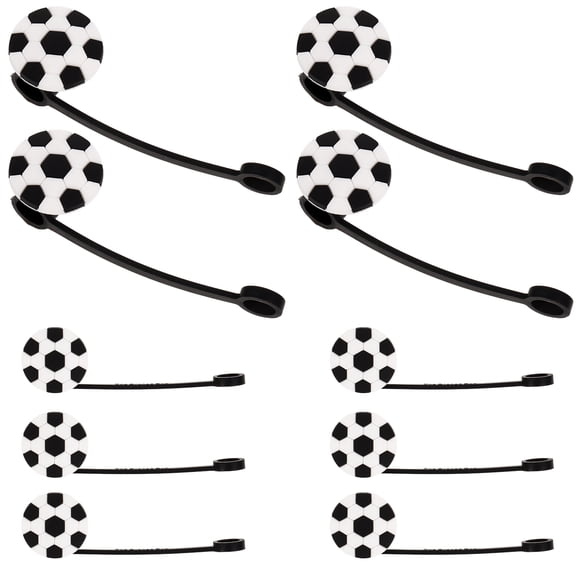 LEORX 10Pcs Drinking Mug Straw Plug PVC Splashproof Straw Cap Accessories for Ceremonies