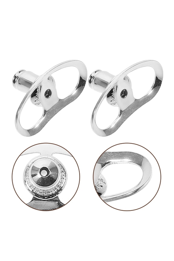 Earring Support Earring Backs Craft Accessory Silver 10pcs Earring Support Women Parties
