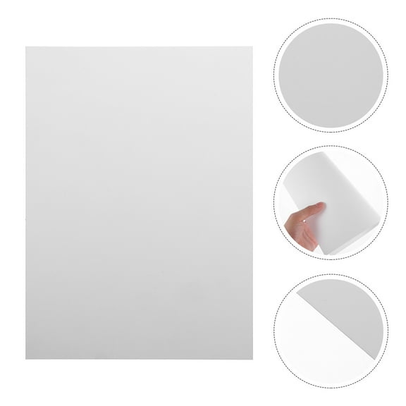 LEORX 10Pcs White Thermoplastic Sheets Flexible Plastic Panels for Sign Making Decoration and Craft Supplies