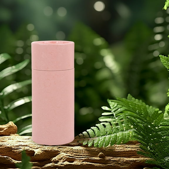 LEORX 10Pcs Lip Balm Tubes Essential Oil Tubes Pink Paperboard Cylindrical Storage