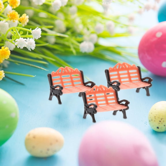 LEORX 10Pcs Mini Dollhouse Accessories Plastic Photography Props MultiColored Collectible Figurines