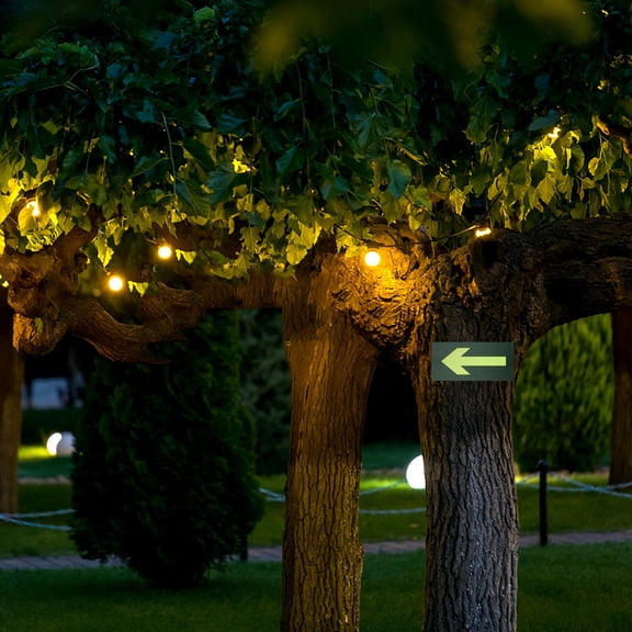 LEORX 10Pcs Multi Colored Luminous Arrow Stickers for Emergency Exit and Direction Indication