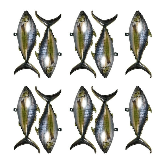 LEORX 10Pcs Nautical Balloons Aluminum Foil Realistic Fish Design Fishing Theme Pool Party Supplies