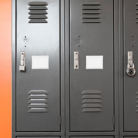 LEORX 10Pcs Transparent PVC Adhesive Card Sleeves Flexible Clear Label Holders for Organization