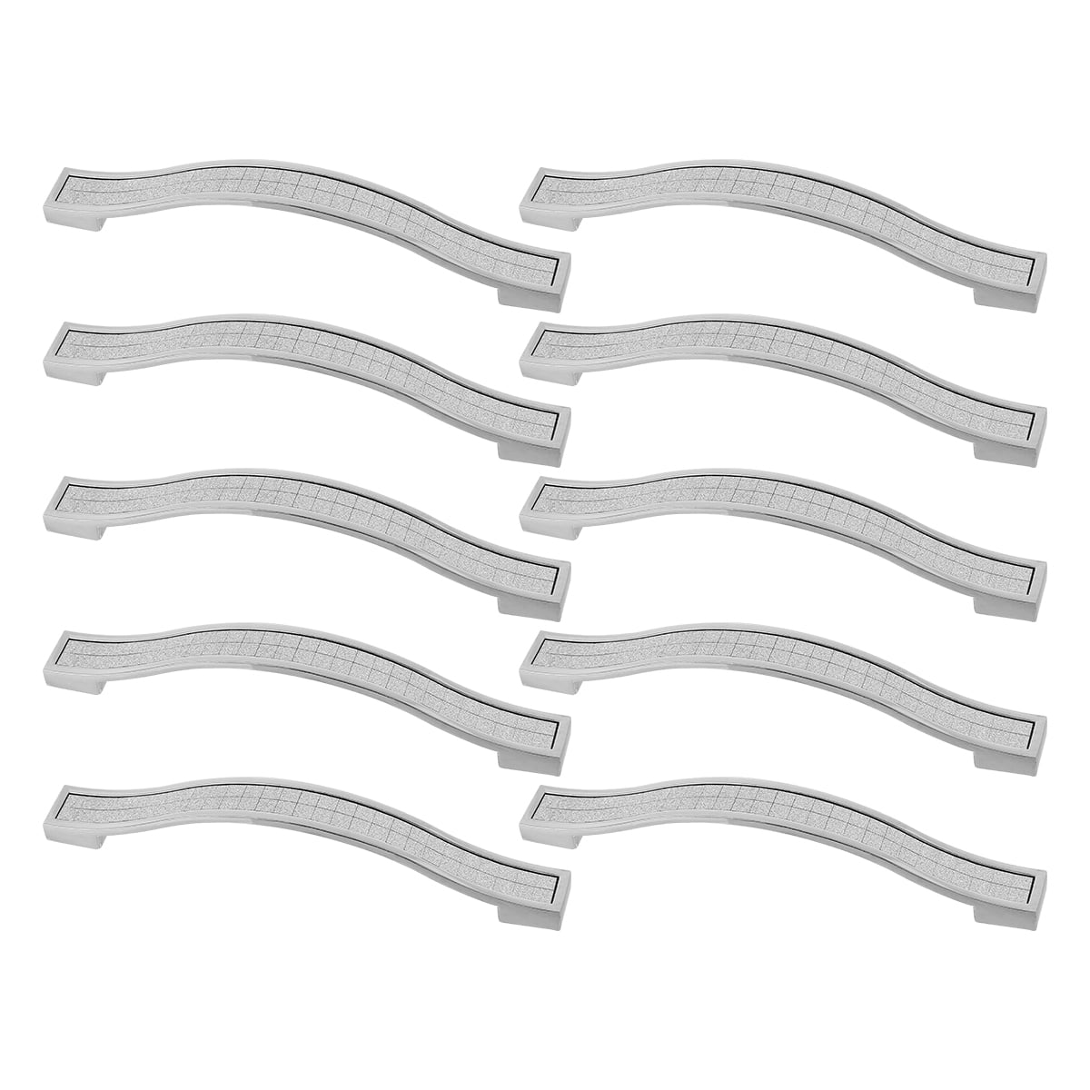 LEORX 10Pcs Silver Alloy Drawer Pull Handles Minimalist Handle for ...