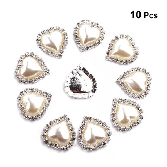 LEORX Leorx White Metal Pendants DIY Hair Accessories for Stylish Decor 10Pcs