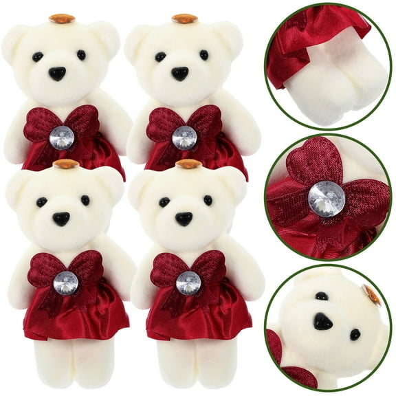 LEORX 10Pcs Stuffed Animals for Bouquets Plush MultiColored Home Decor for Anniversary