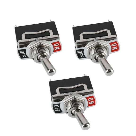LEORX 10Set On Off Toggle Switch Black For Projects