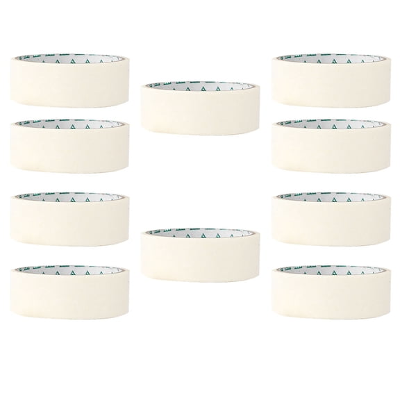 LEORX 10pcs Automotive Masking Tapes White Masking Tape Protect Vehicles Finishing Work