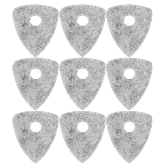 LEORX 10Pcs Wool Felt Guitar Picks Grey Durable Nylon ng Plectrums